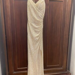 Sparkling Gold Maxi Dress